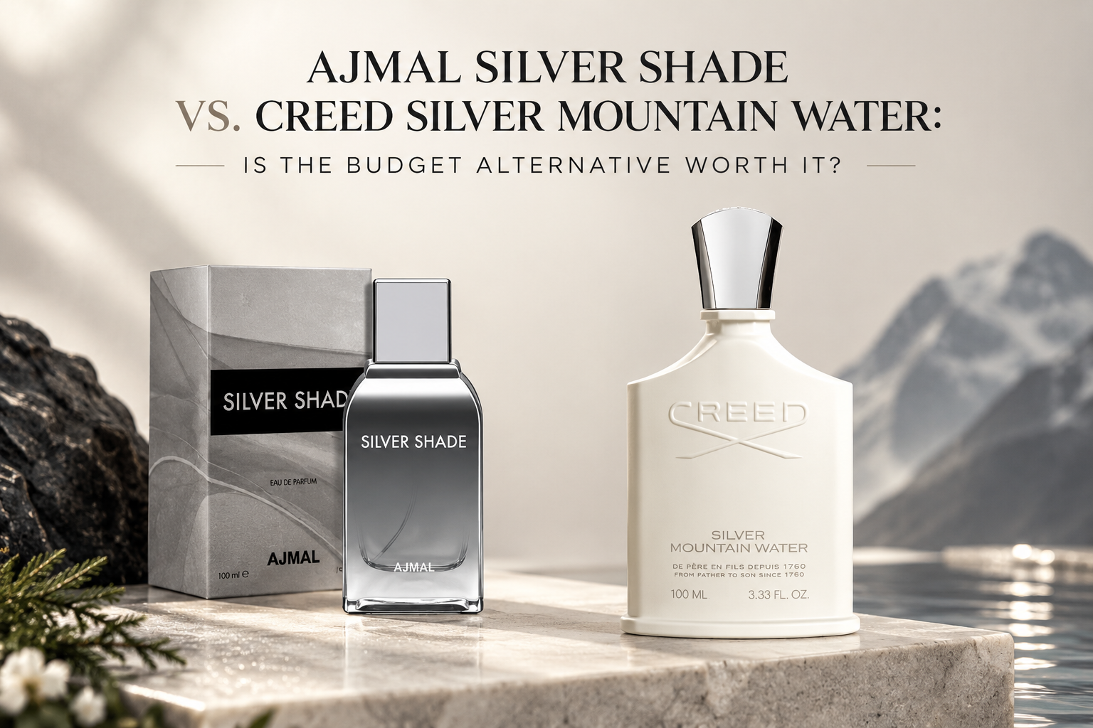 Ajmal Silver Shade vs Creed Silver Mountain Water: Is the Budget Alternative Worth It?