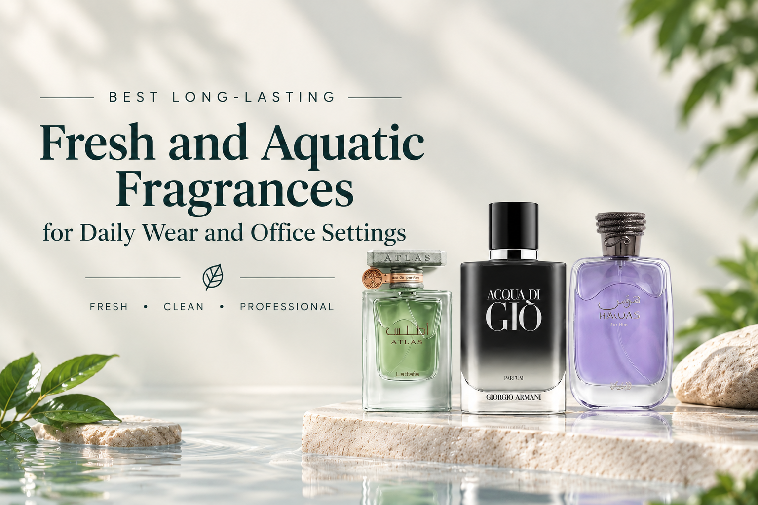 Best Long-Lasting Fresh and Aquatic Fragrances for Daily Wear and Office Settings