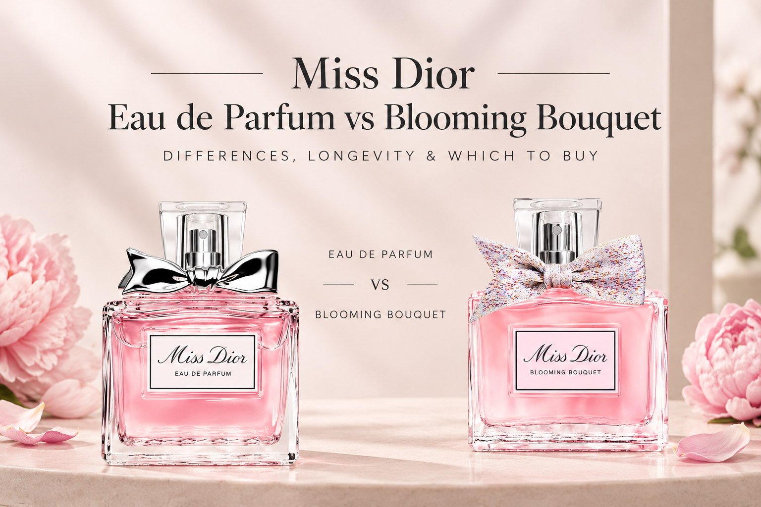 Miss Dior Eau de Parfum vs Blooming Bouquet: Differences, Longevity & Which to Buy